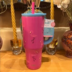 Zak! Designs Flamingo Insulated Water Bottle